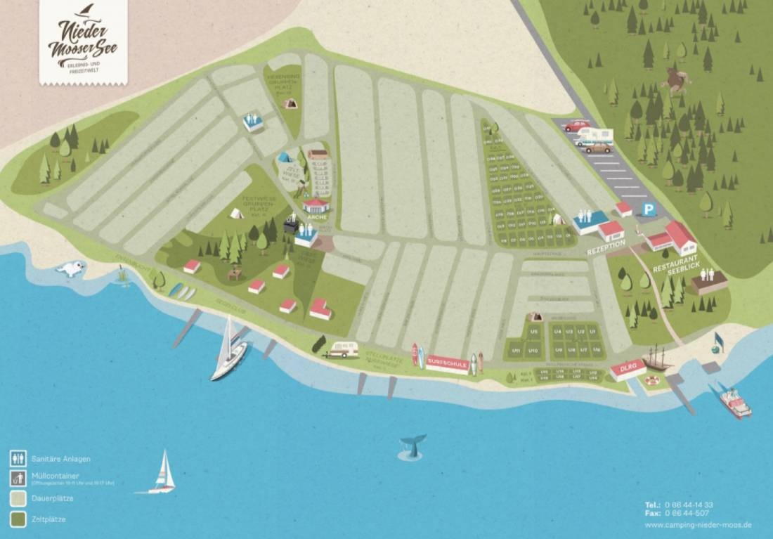 Nieder-Mooser See — Kamp yeri in Freiensteinau/Nieder-Moos 