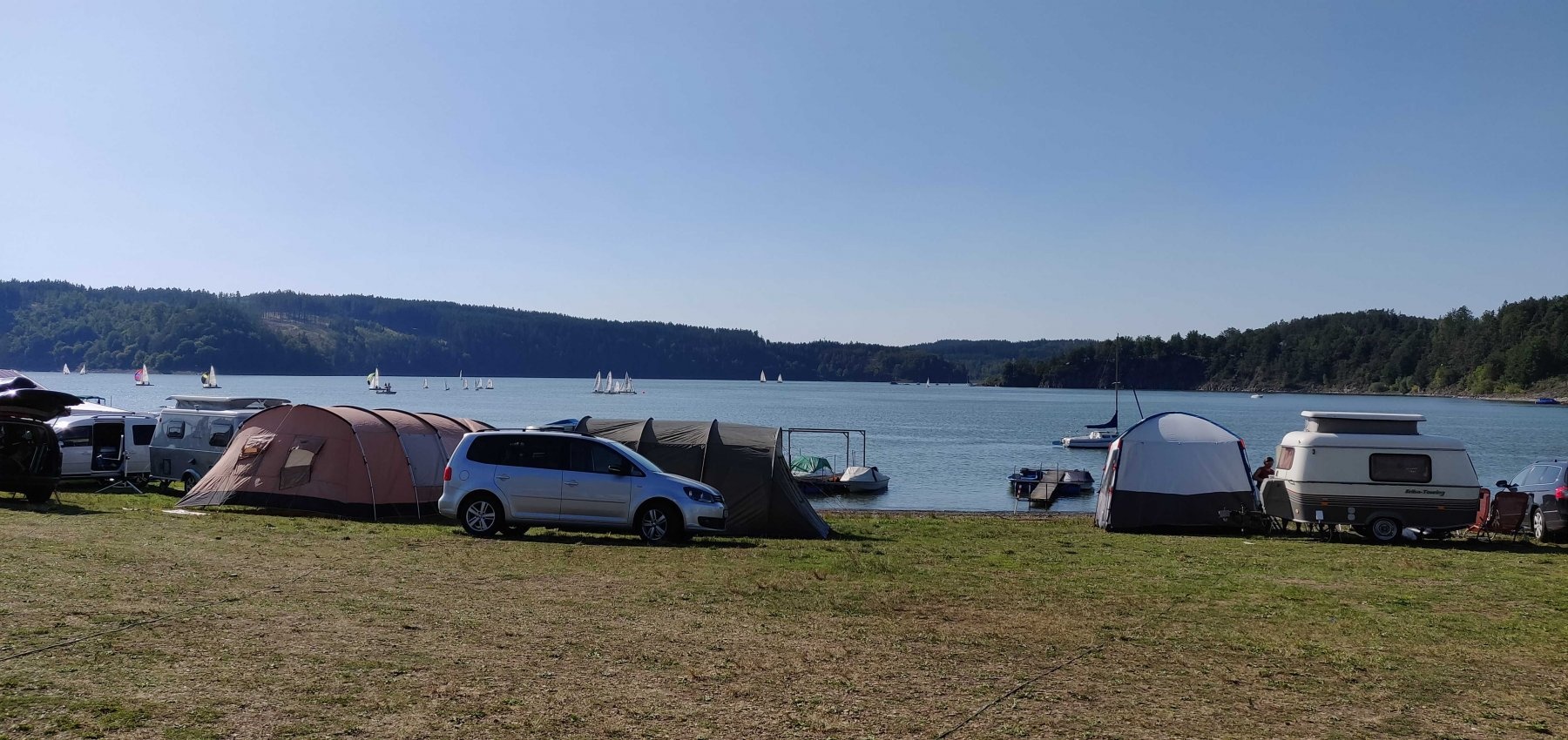 Campingplatz Kloster — Camping Site in Kloster/Saalburg-Ebersdorf / Thüringen