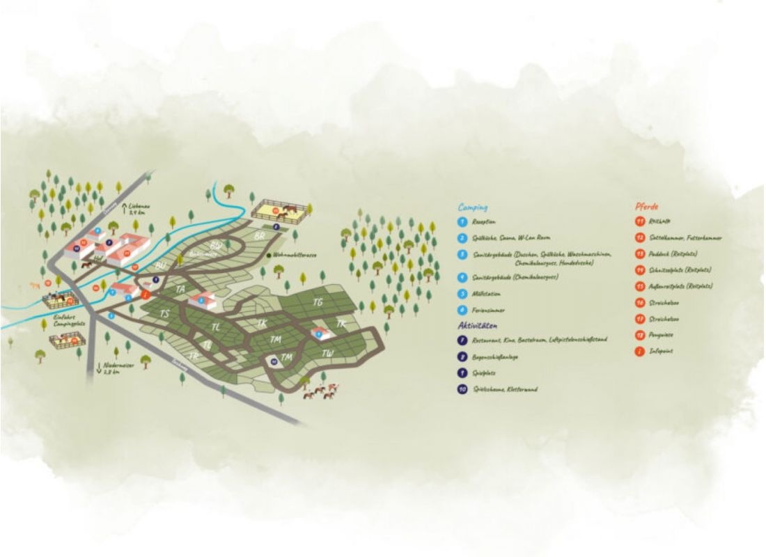 Reiterparadies-Campingplatz — Camping in Liebenau/Zwergen / Hessen