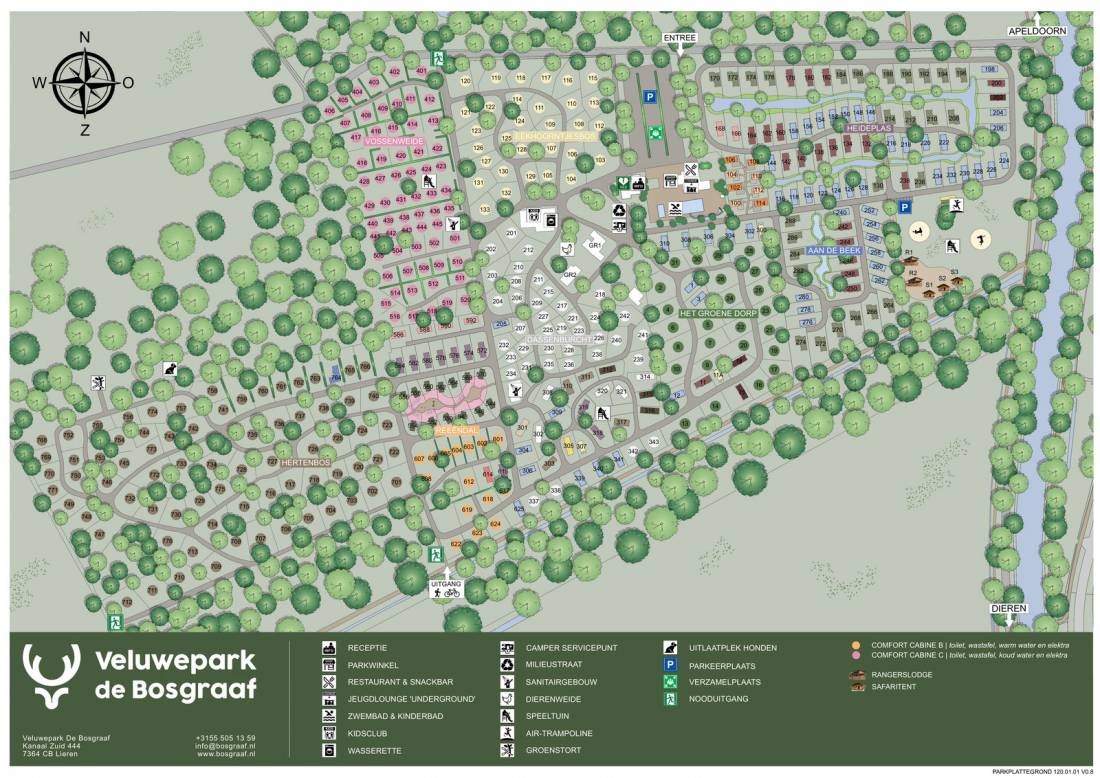 Veluwe Park de Bosgraaf — Campingplass in Lieren