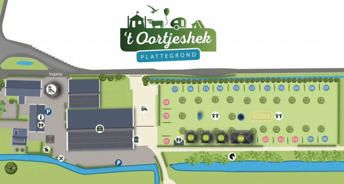 Boerencamping 't Oortjeshek — Campingplatz in Kamerik
