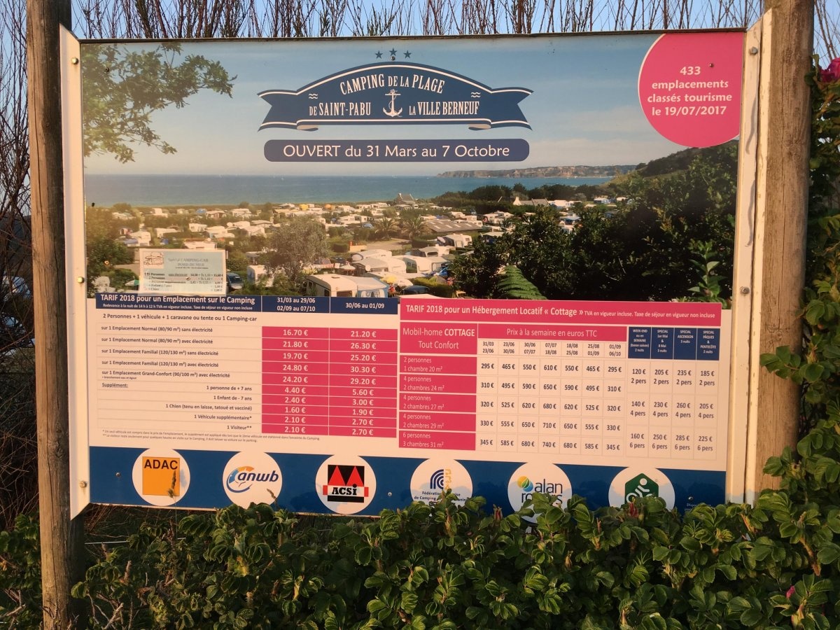 Camping Saint Pabu Plage **** — Campingplats in Côtes-d'Armor