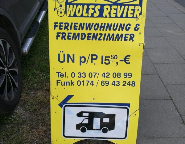 Wolfs Revier — Campervan Site in Zehdenick