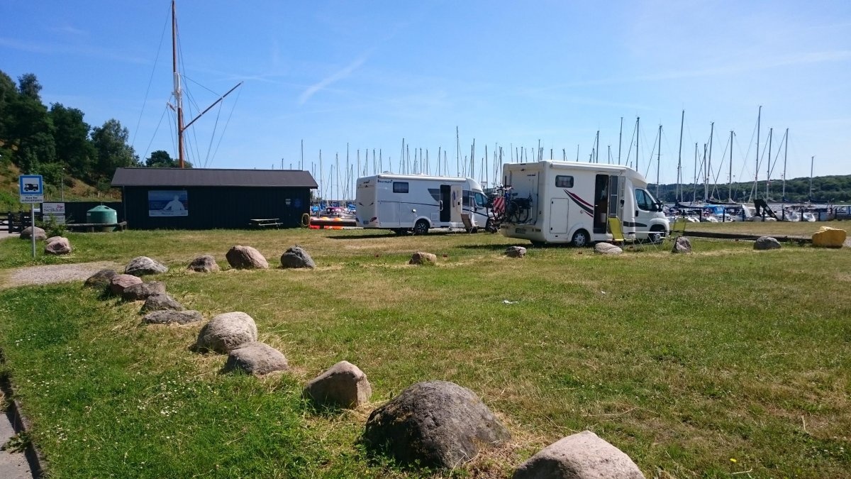Stellplatz an der Hobro Marina — Campervan Site in Hobro
