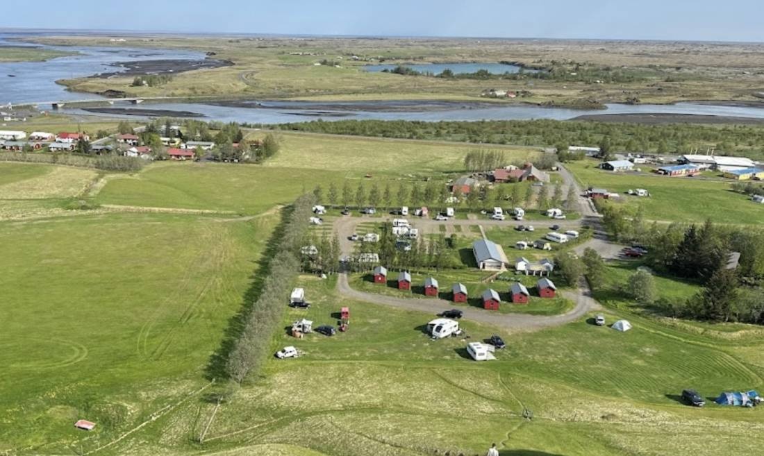 Tjaldstæðið Kirkjubaer II — Camping Site in Kirkjubæjarklaustur / Skaftafellssyslur