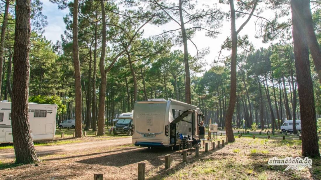 Stellplatz Aire du Vivier — Ställplats in Biscarrosse Plage