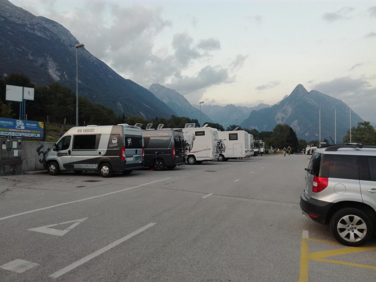 Seilbahn Kanin — Sp. parking dla kamperów in Bovec