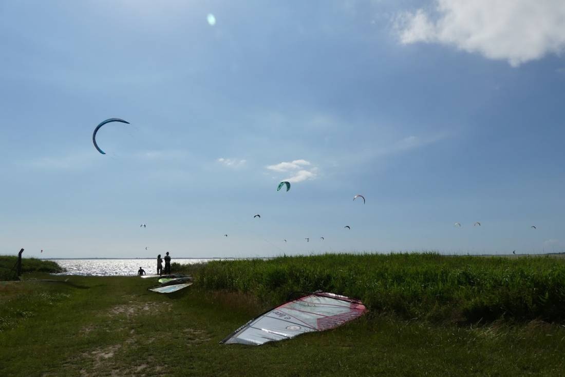 Stellplatz am Kitespot — Bobilplass in Saal