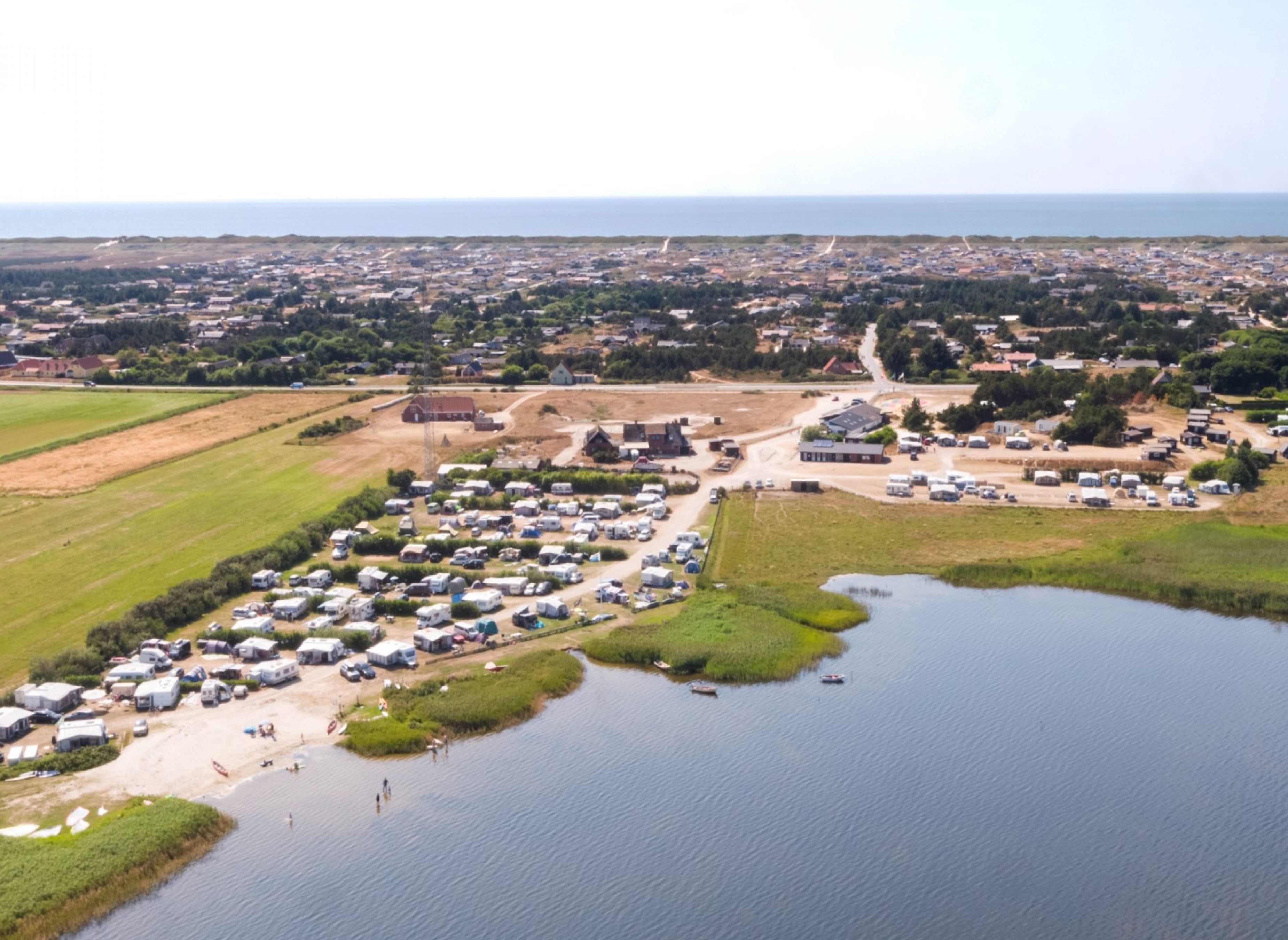 Bjerregaard Campingplatz — Area da campeggio in Haurvig