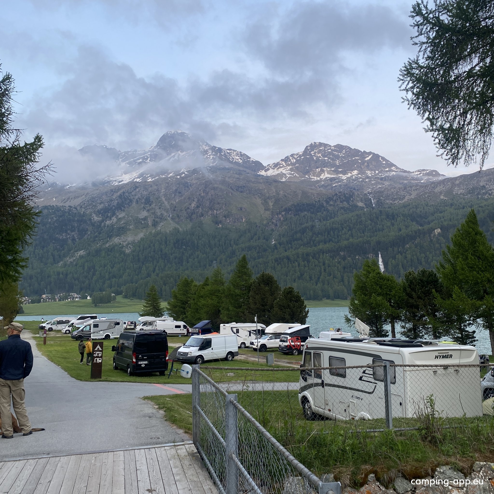 Camping Silvaplana — Area da campeggio in Silvaplana