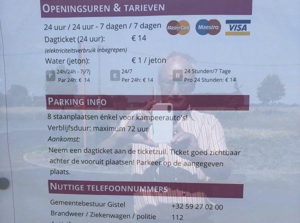 Stellplatz Gistel — Sítio para autocaravanas in Gistel