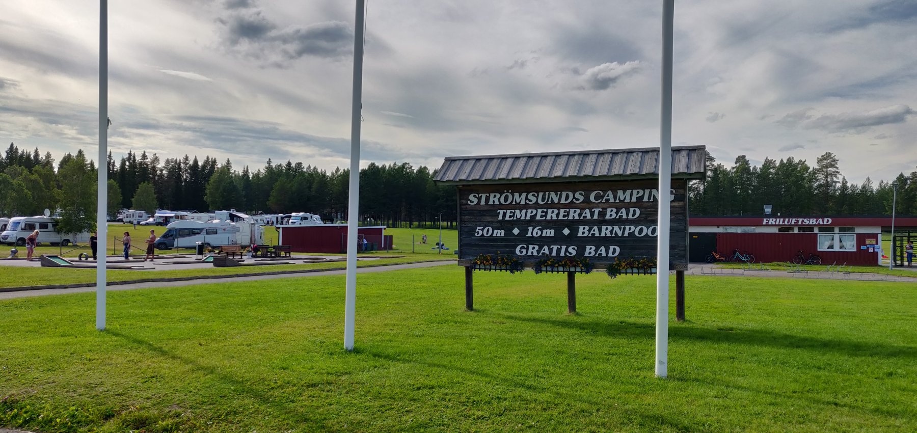 Strömsund — Kamp yeri in Strömsund