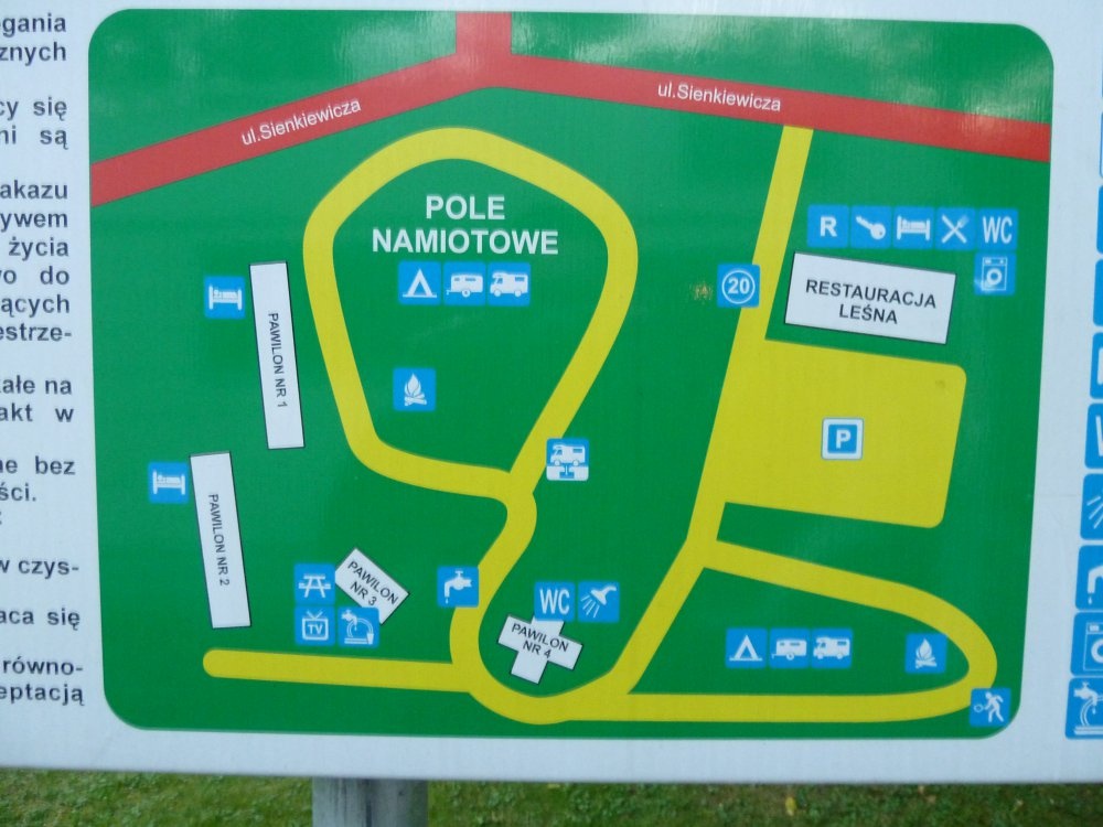 Camping Leśna — Kemping in Iława