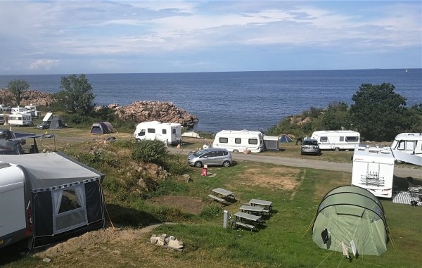 Gudhjem Camping Bornholm — Area da campeggio in Gudhjem