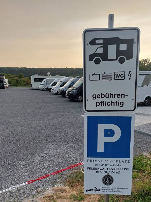 Stellplatz an der Felsengartenkellerei Hessigheim