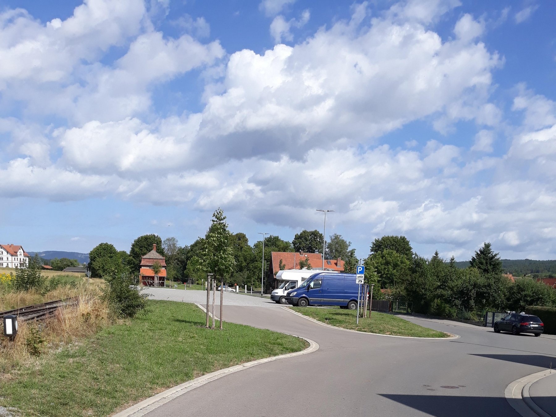 Nordheim Rhön am Museumsbahnhof — Aire camping car in Nordheim v.d. Rhön