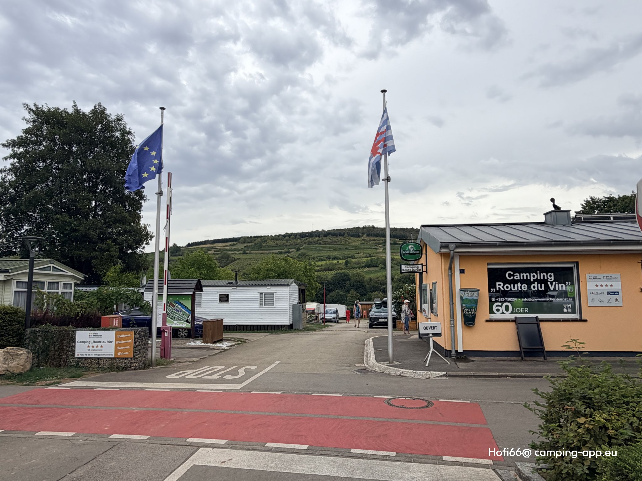 Camping de la Route du Vin — Area da campeggio in Grevenmacher