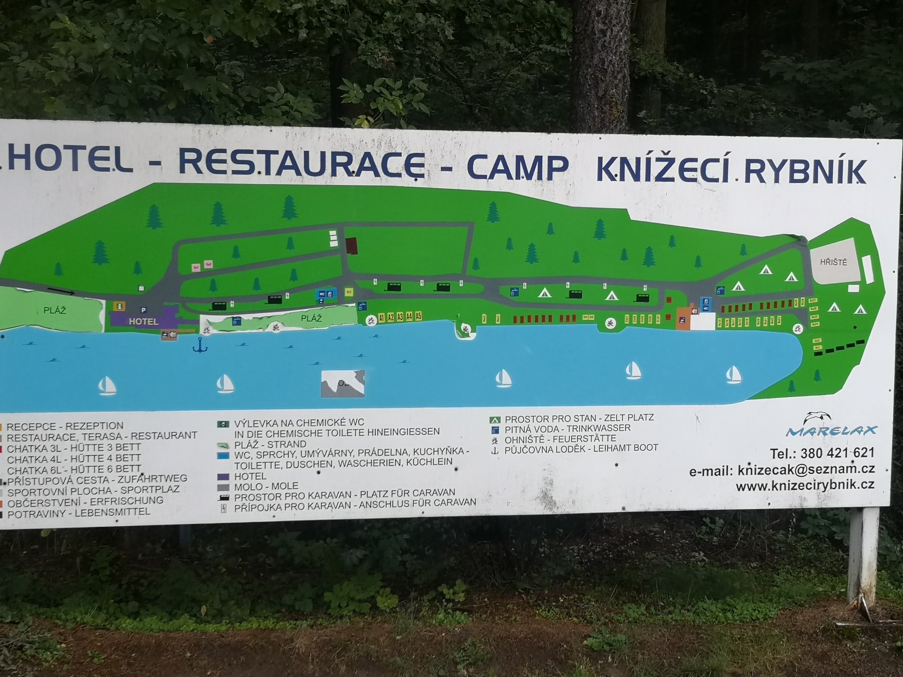 Kemp Knížecí rybník — Campingplatz in Tábor