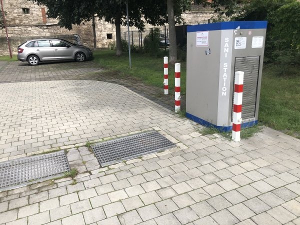 Wohnmobilstellplatz "Engelsgarten" Mühlhausen/Thür. — Karavan Sitesi in Mühlhausen