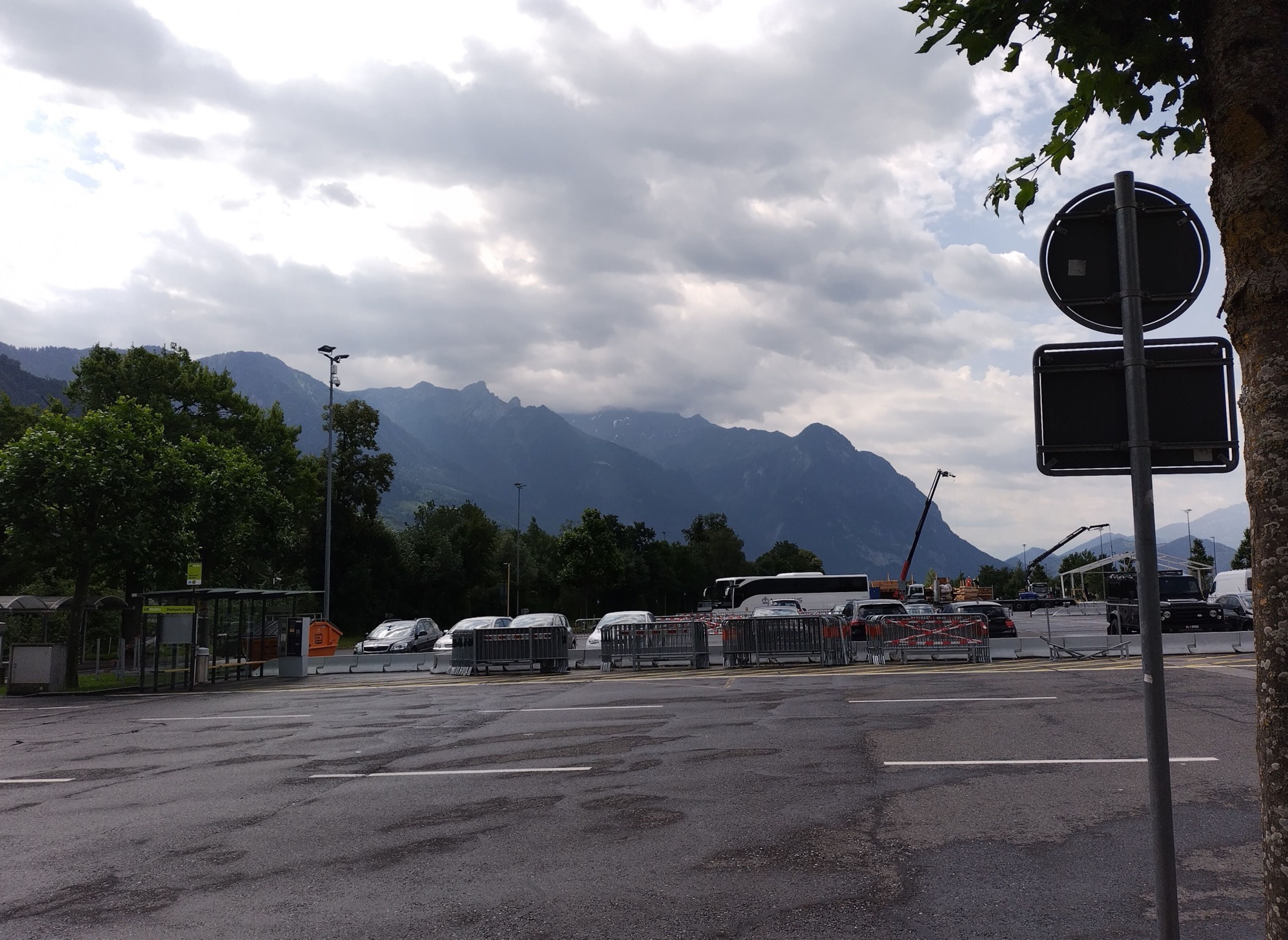 Rheindammstadion — Overnight-parking in Vaduz