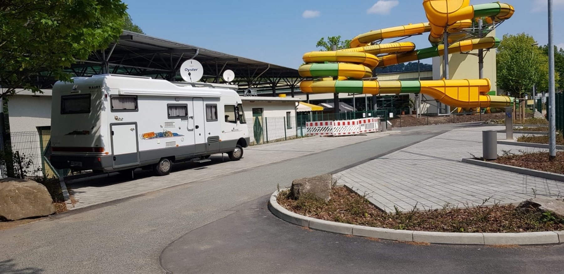 Stellplatz Freizeitzentrum Hains — Bobilplass in Freital - Cossmannsdorf