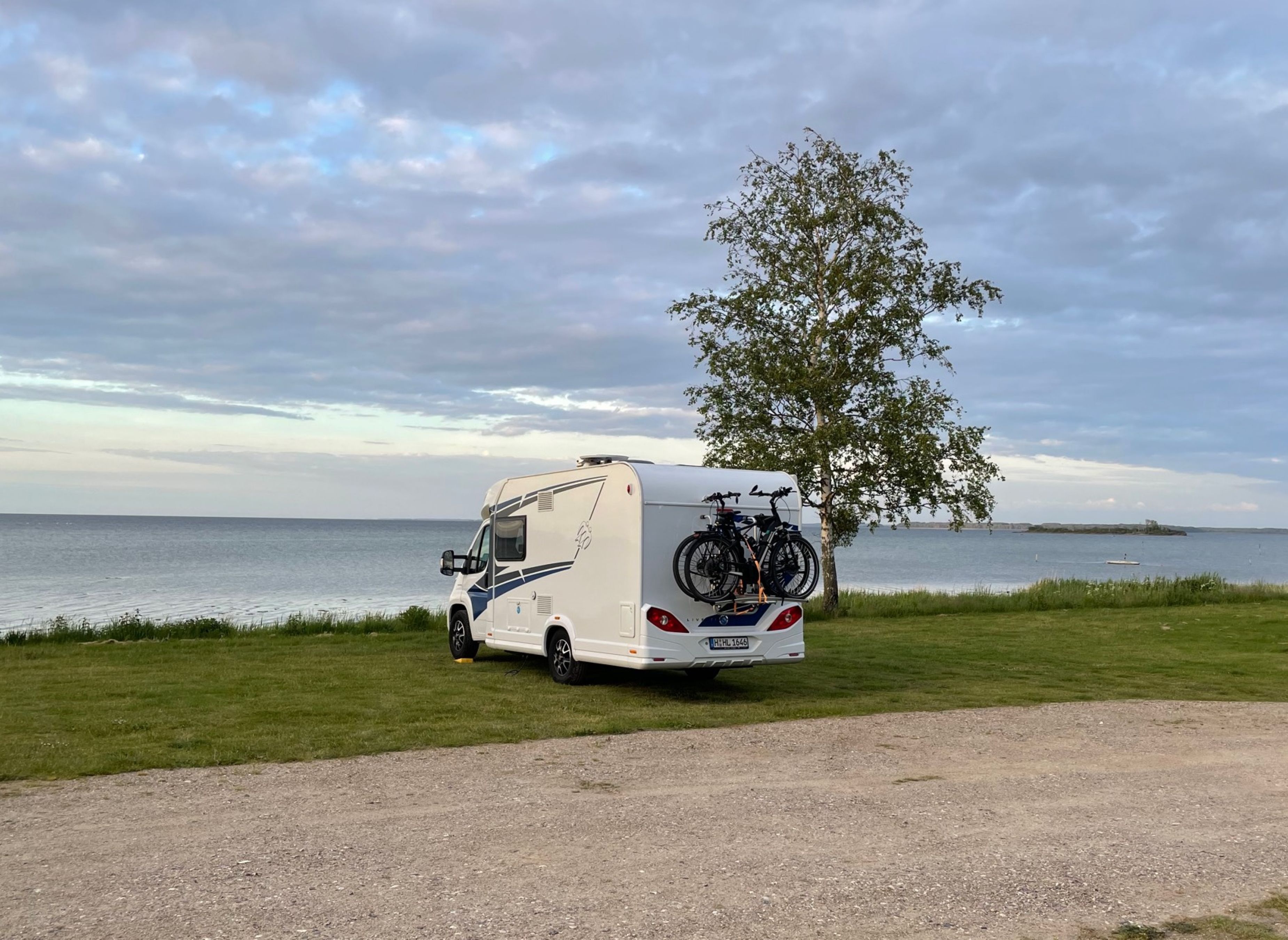 Bandholm Strand Wohnmobilstellplatz — Campervan Site in Bandholm