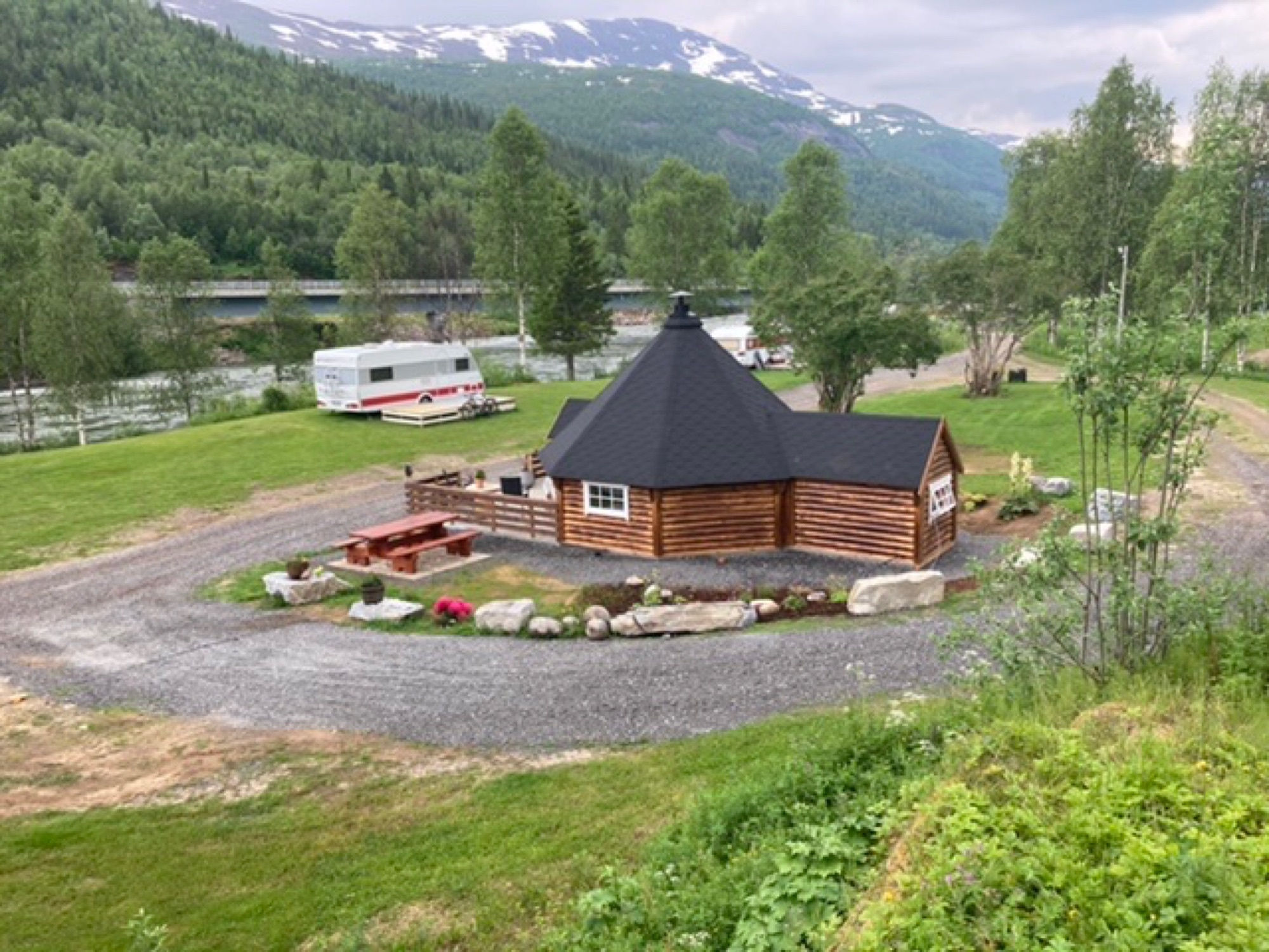 Grokjønnenget bobilcamp — Kemping in Dunderland