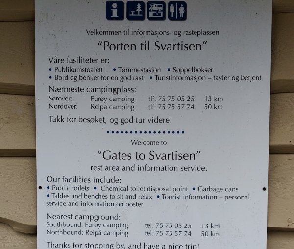 Rasteplass Porten til Svartisen — Overnight-parking in Holand