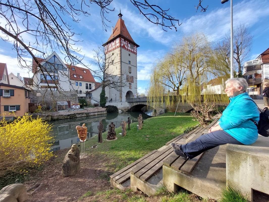 Wohnmobilstellplatz am Hallenbad — Area di sosta in Waiblingen