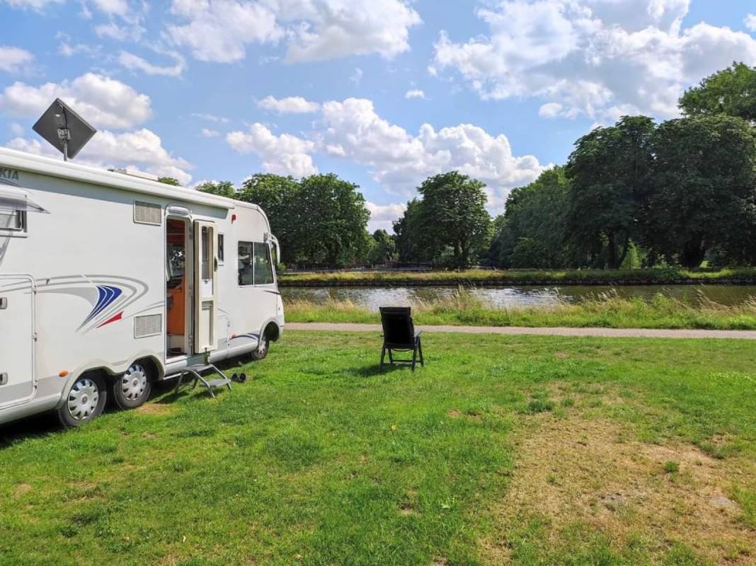 Campingplatz Minden, Hahler Hafen — Campingplads in Minden
