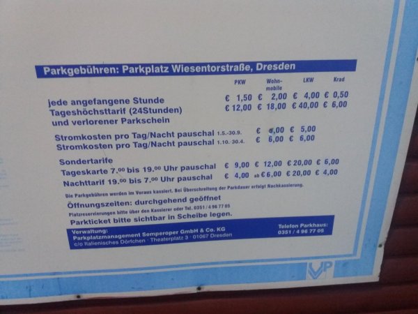 Stellplatz Wiesentorstraße Dresden — Photo 4