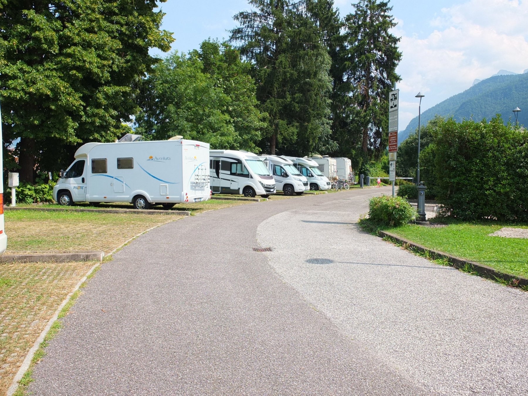 Area sosta camper Borgo Valsugana — Bobilplass in Borgo Valsugana