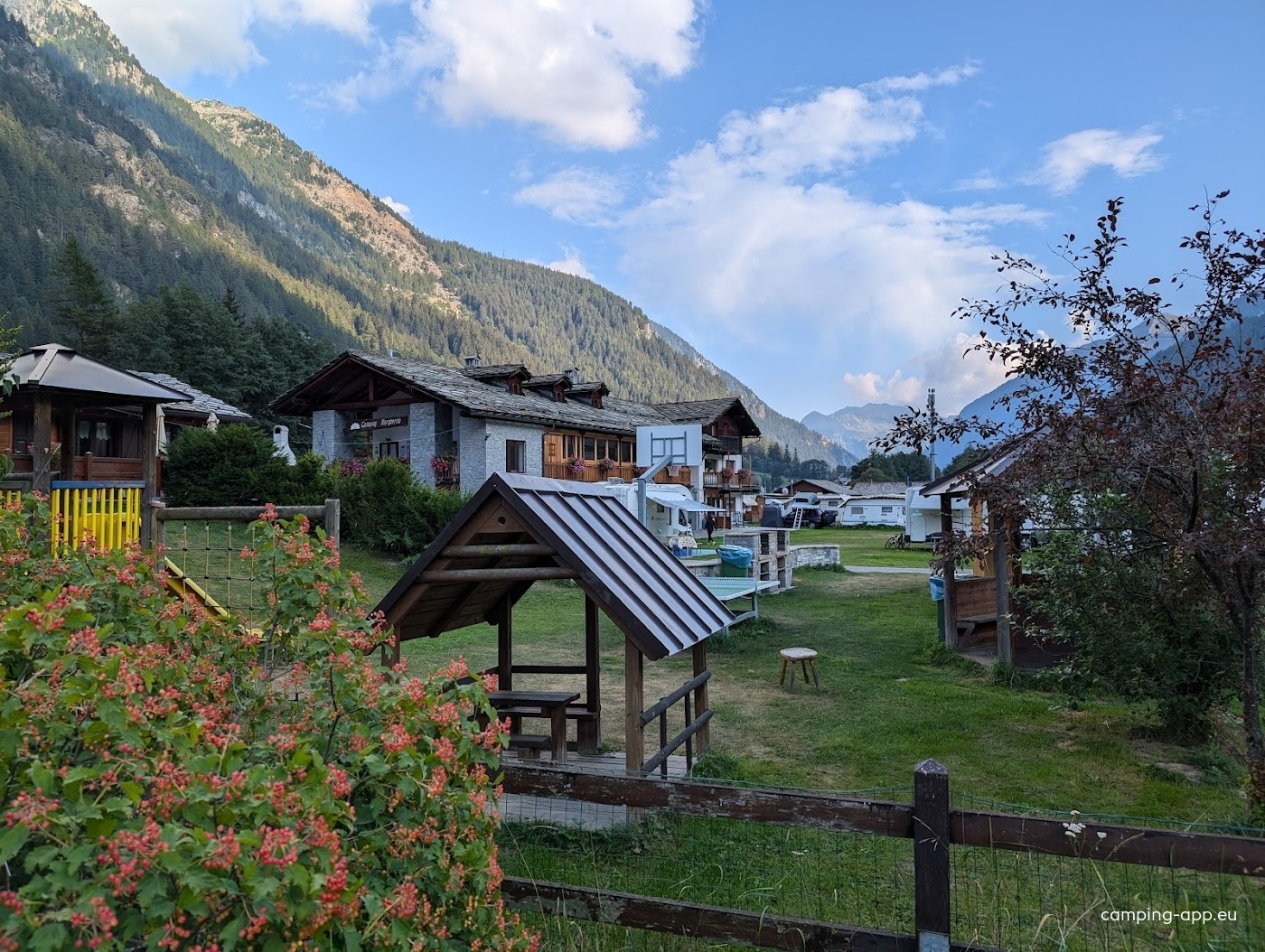 Camping Margherita — Area da campeggio in Gressoney Saint Jean