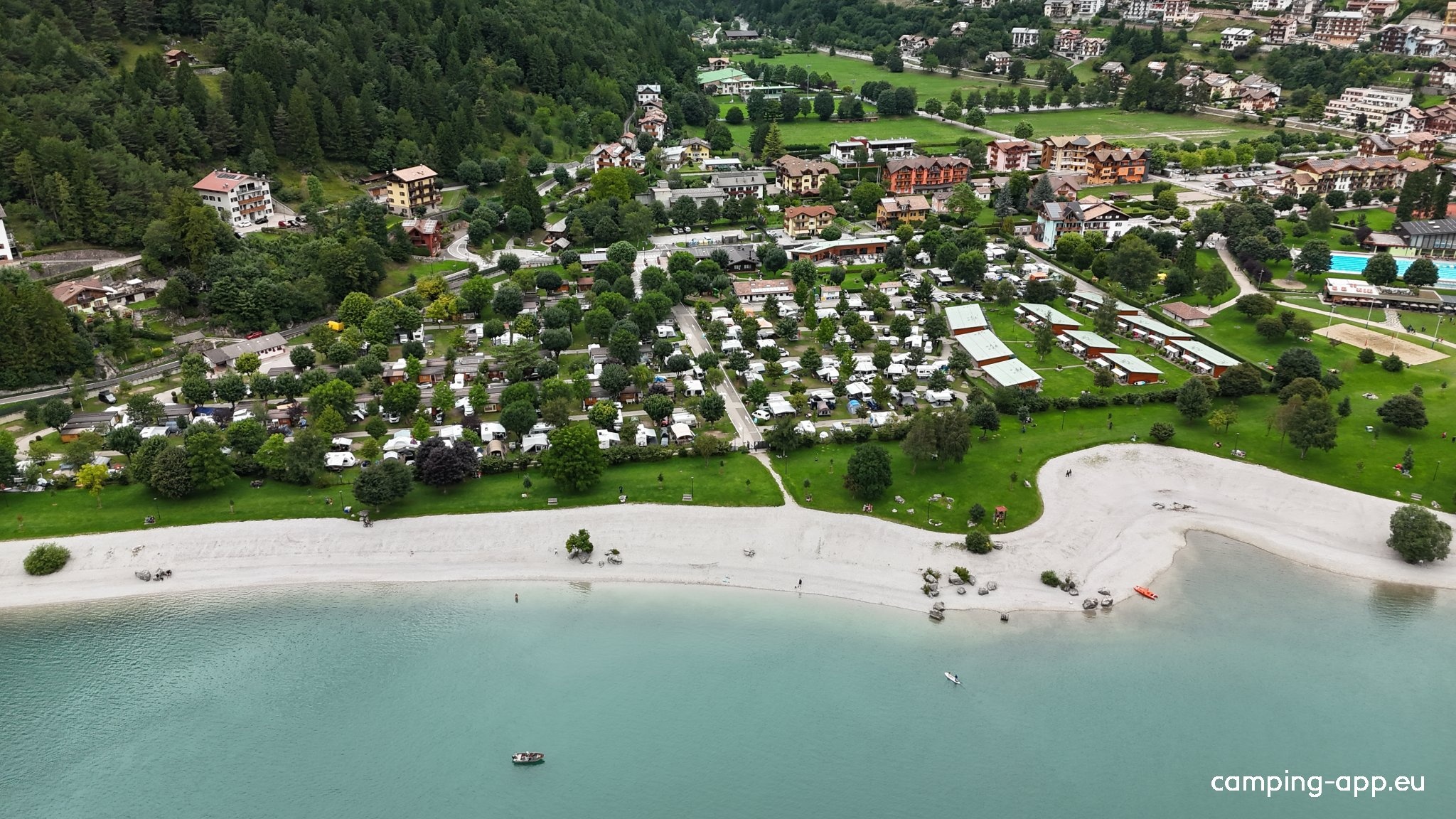 Camping Spiaggia-Lago di Molveno — Campingplass in Seghe