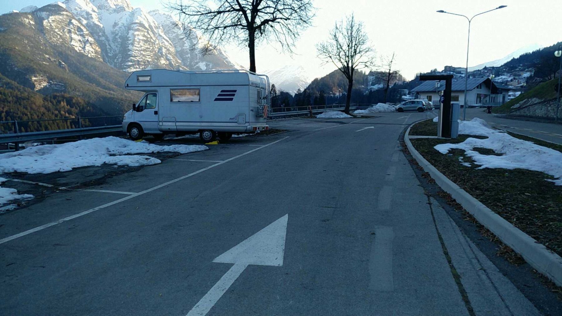 Area sosta Calalzo di Cadore — Area Autocaravanas in Calalzo di Cadore