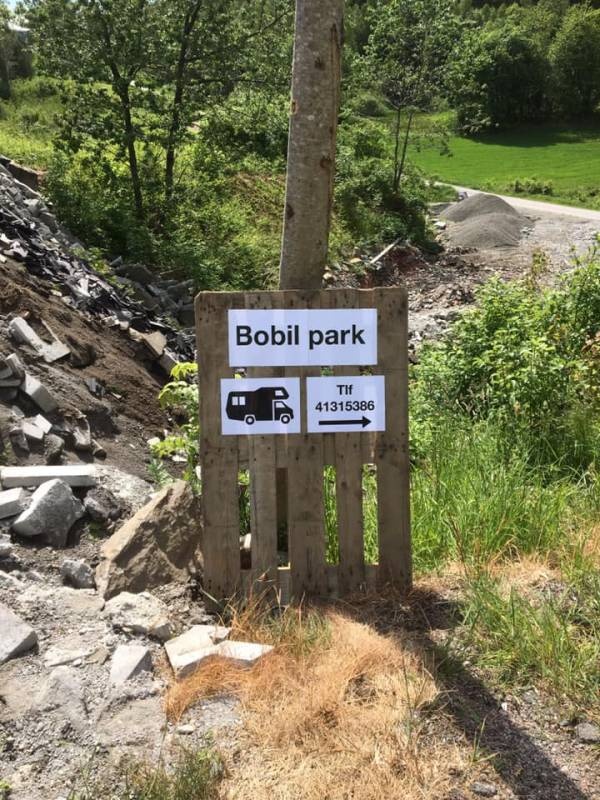 Småslettene bobilbarkering — Camperplaats in Kristiansand