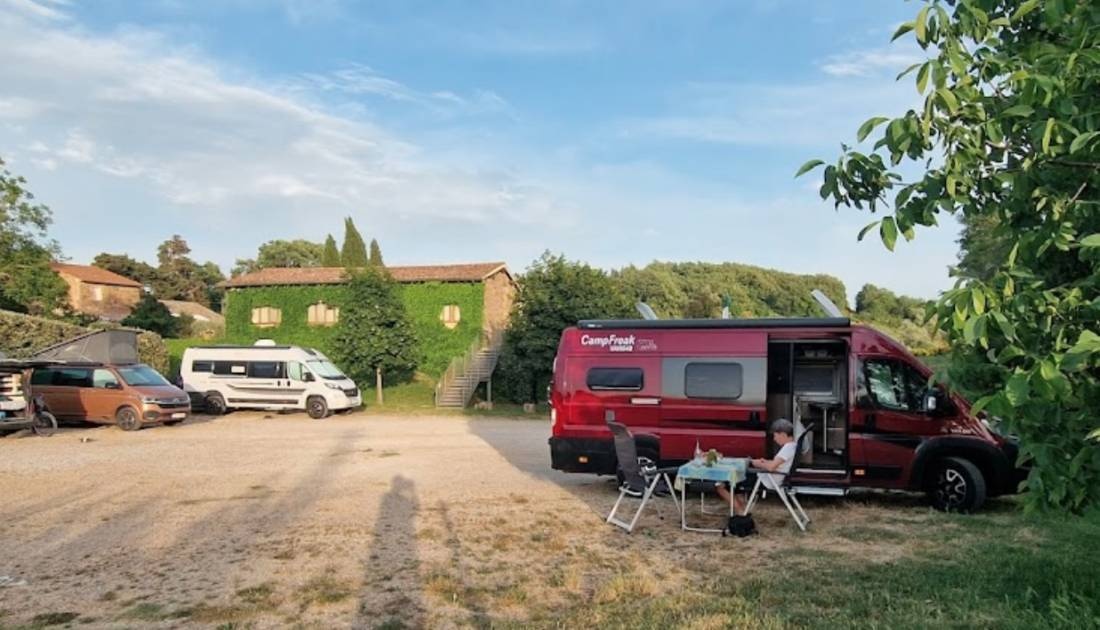 Azienda Agraria Croce di Mezzo — At a Restaurant in Montalcino