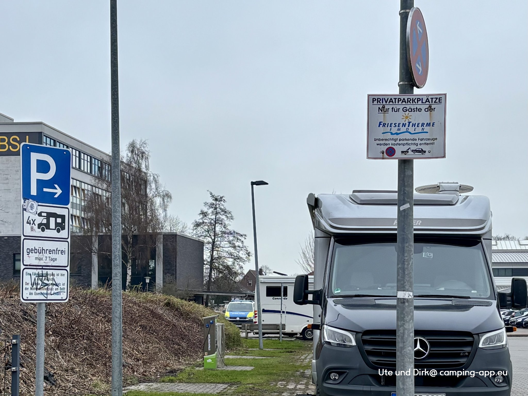 Stellplatz Frisentherme Emden — Ställplats in Emden