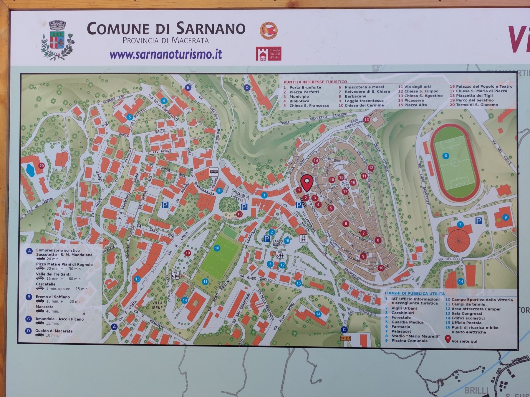 Stellplatz Sarnano — Sp. parking dla kamperów in Sarnano