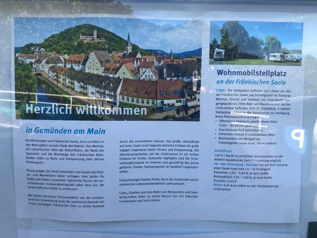 Stellplatz Gemünden am Main — Area di sosta in Gemünden am Main