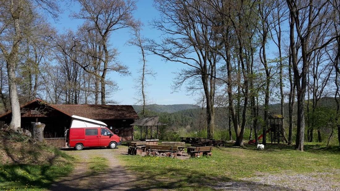 Stellplatz Grillstelle Spirkelbach — Bobilplass in Spirkelbach