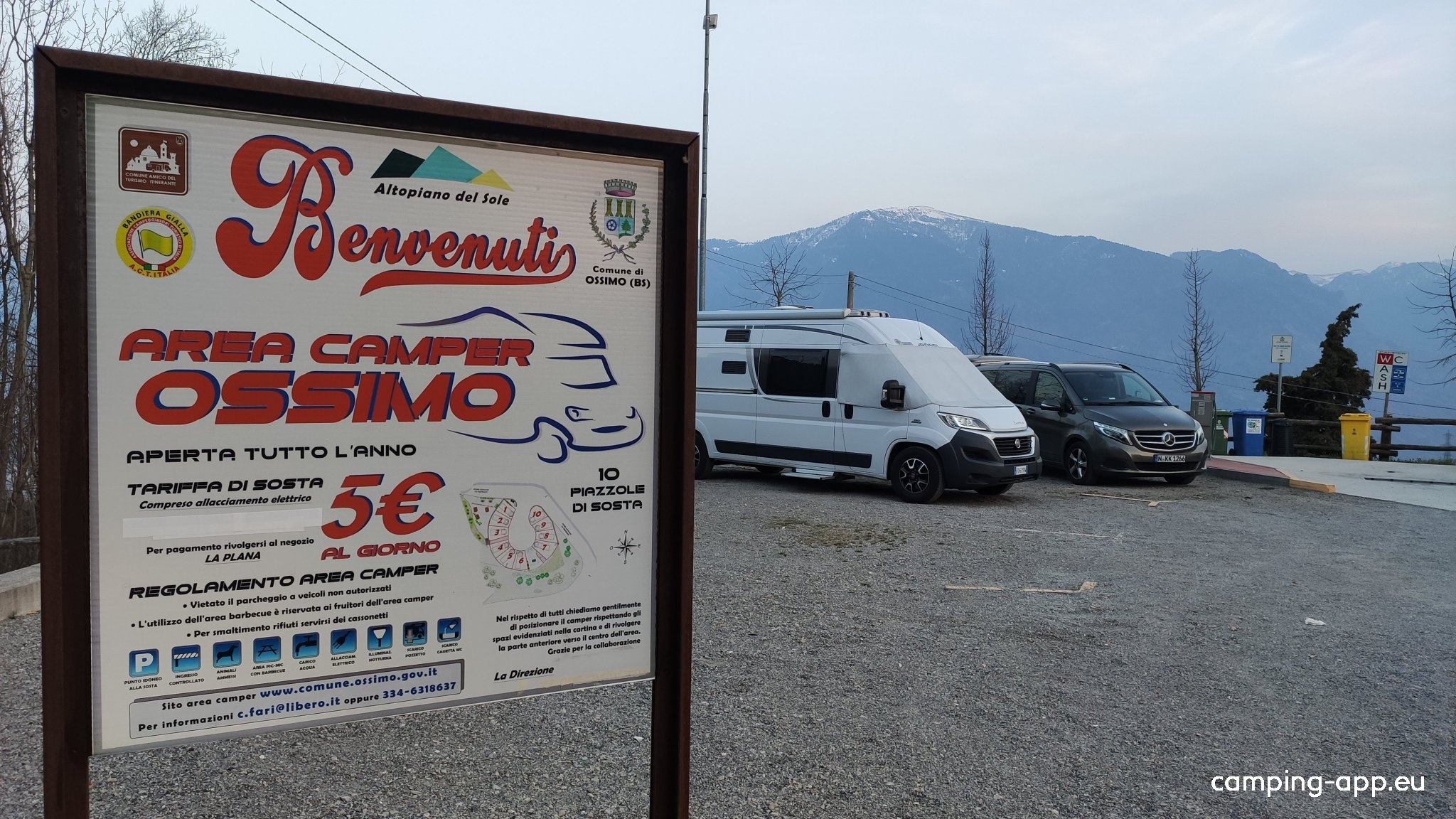 Stellplatz Ossimo — Ställplats in Ossimo Superiore