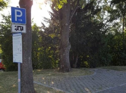 Stellplatz Langenau — Aire camping car in Langenau