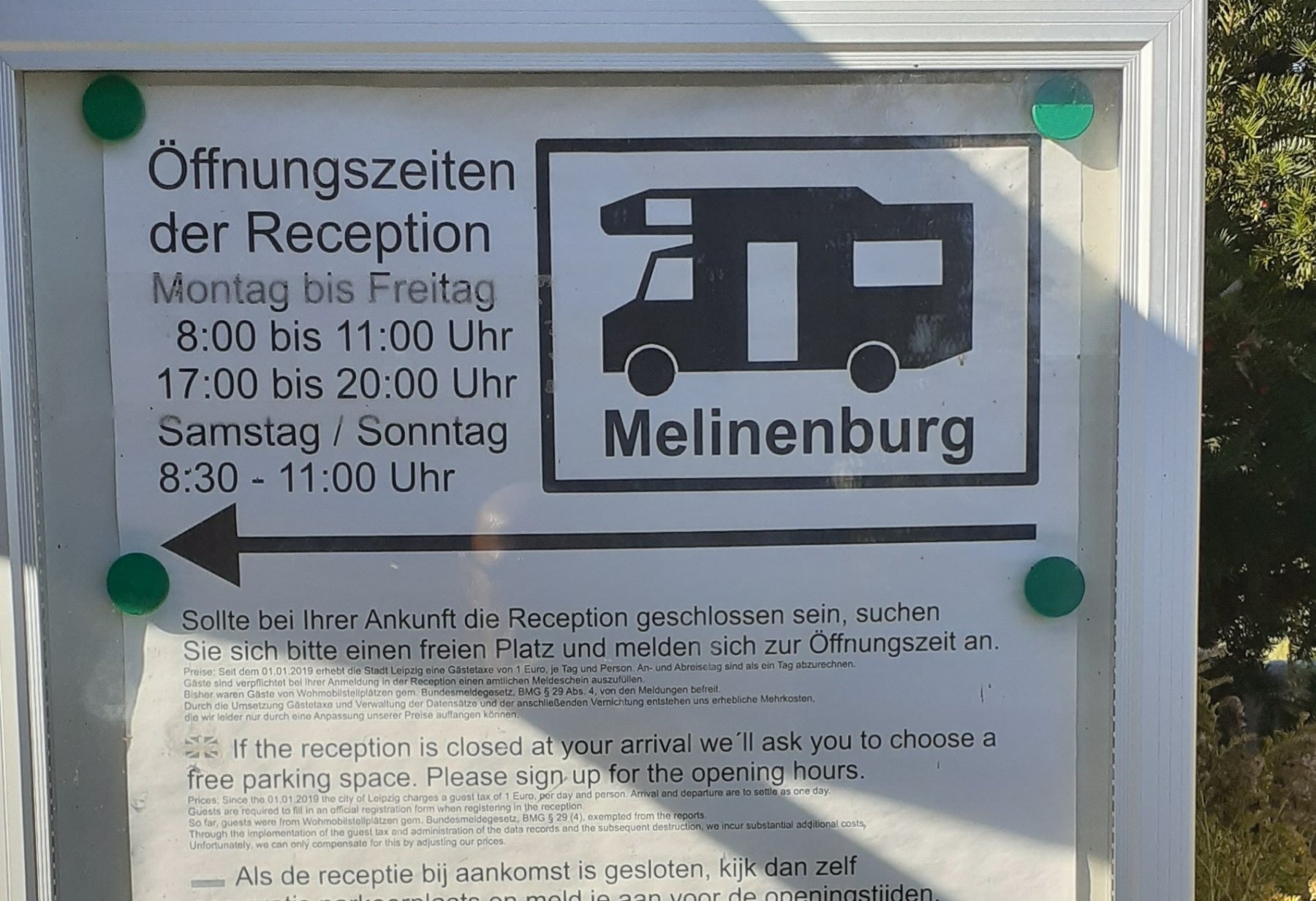 Stellplatz Melinenburg Leipzig — Sp. parking dla kamperów in Leipzig