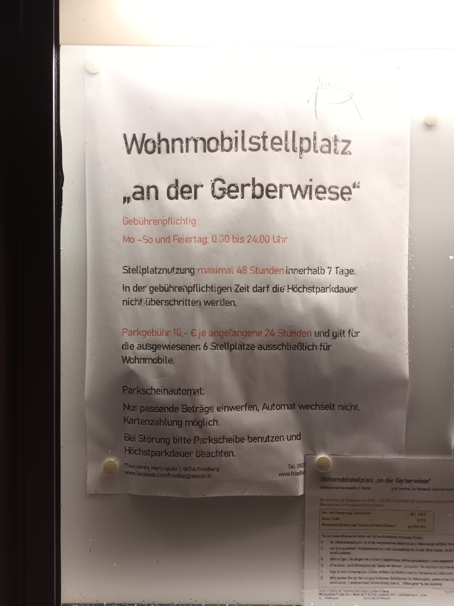 Stellplatz Friedberg — Sp. parking dla kamperów in Friedberg