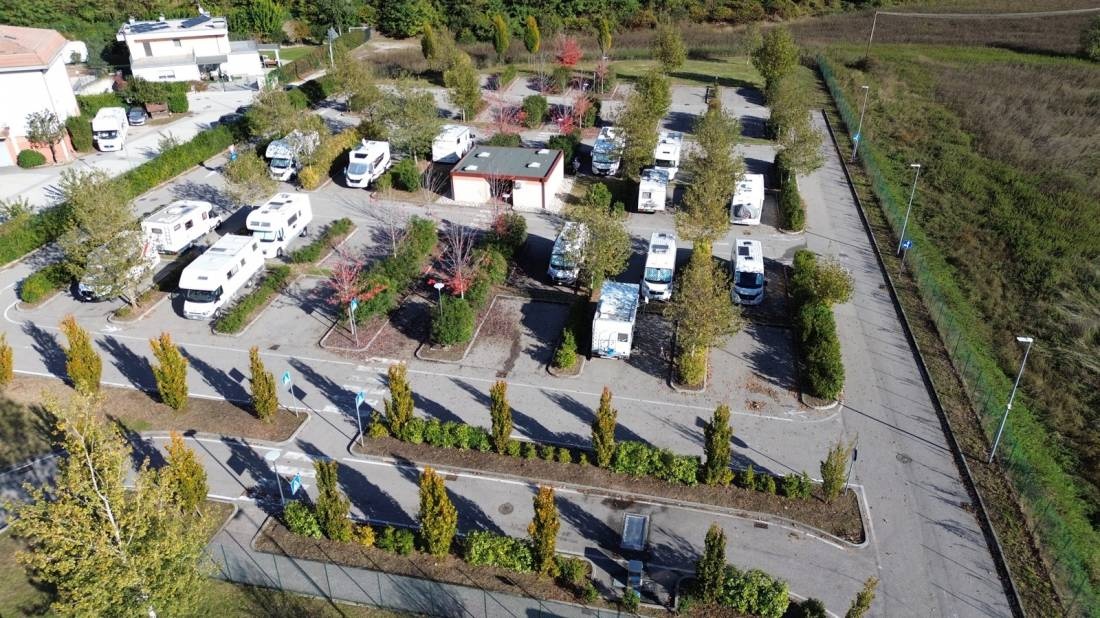 Area di sosta camper via Fersina — Area di sosta in Trento