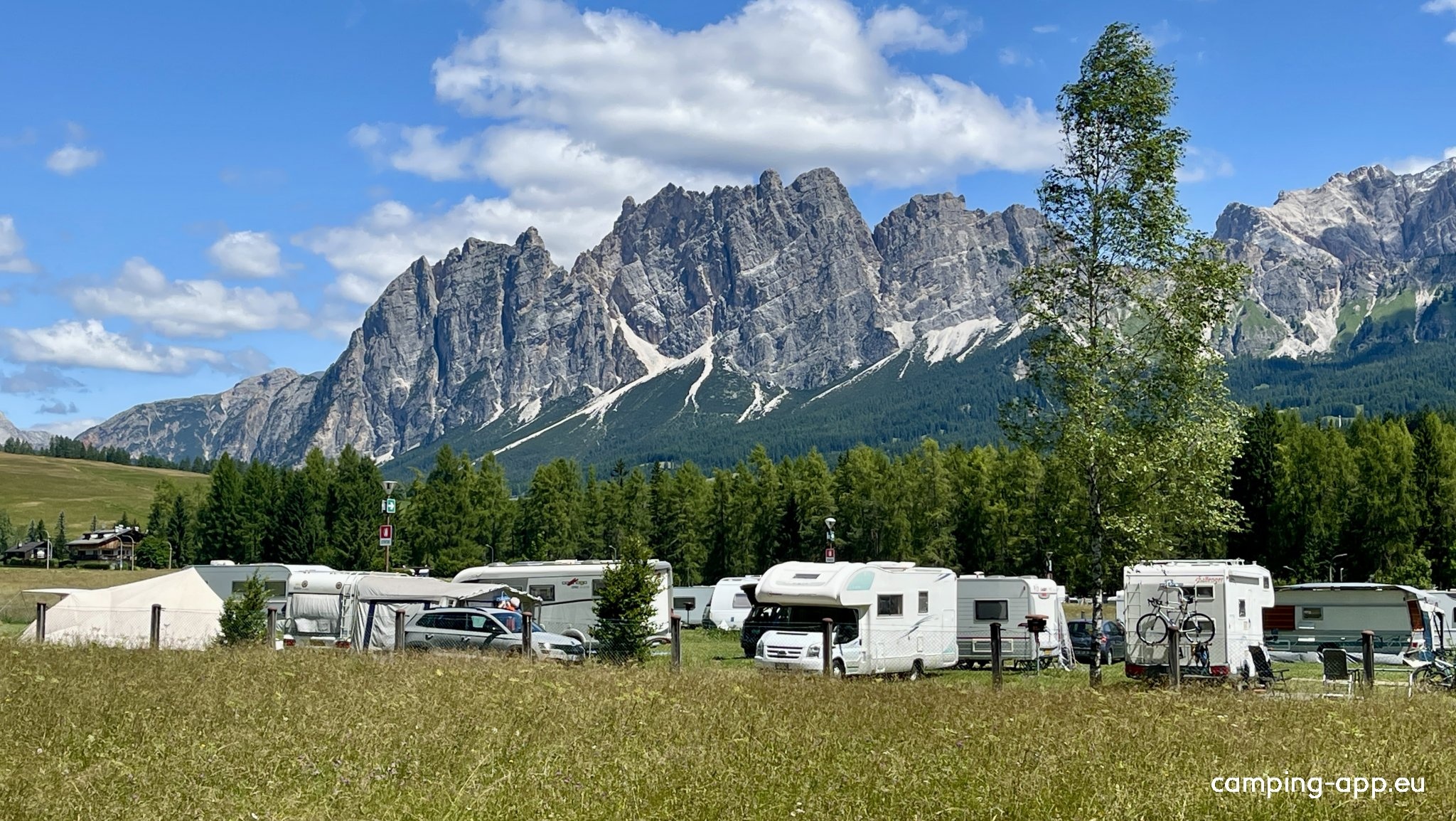Campeggio Dolomiti — Campingplass in Cortina d'Ampezzo