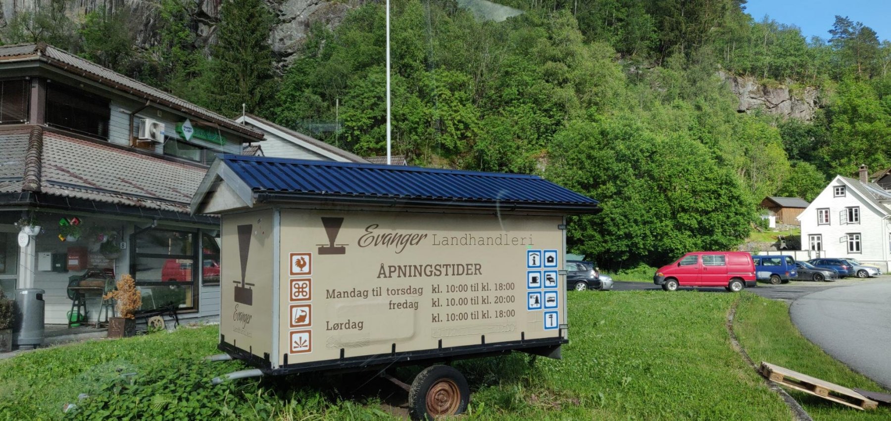 Evanger Landhandleri — Camperplads in Evanger