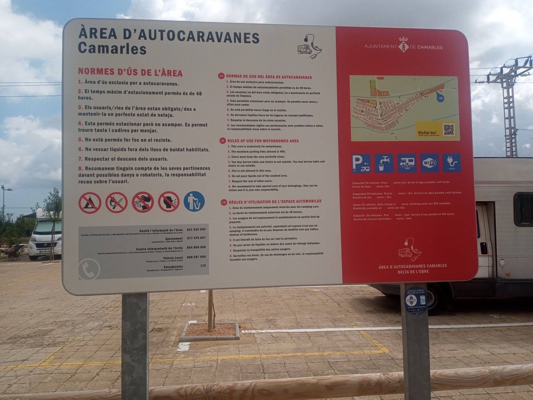 Arena  Autocaravanas — Stellplatz in Camarles
