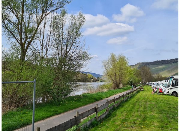 Stellplatz an der Wohnmobil- und Freizeitanlage Sun-Park Graach / Mosel